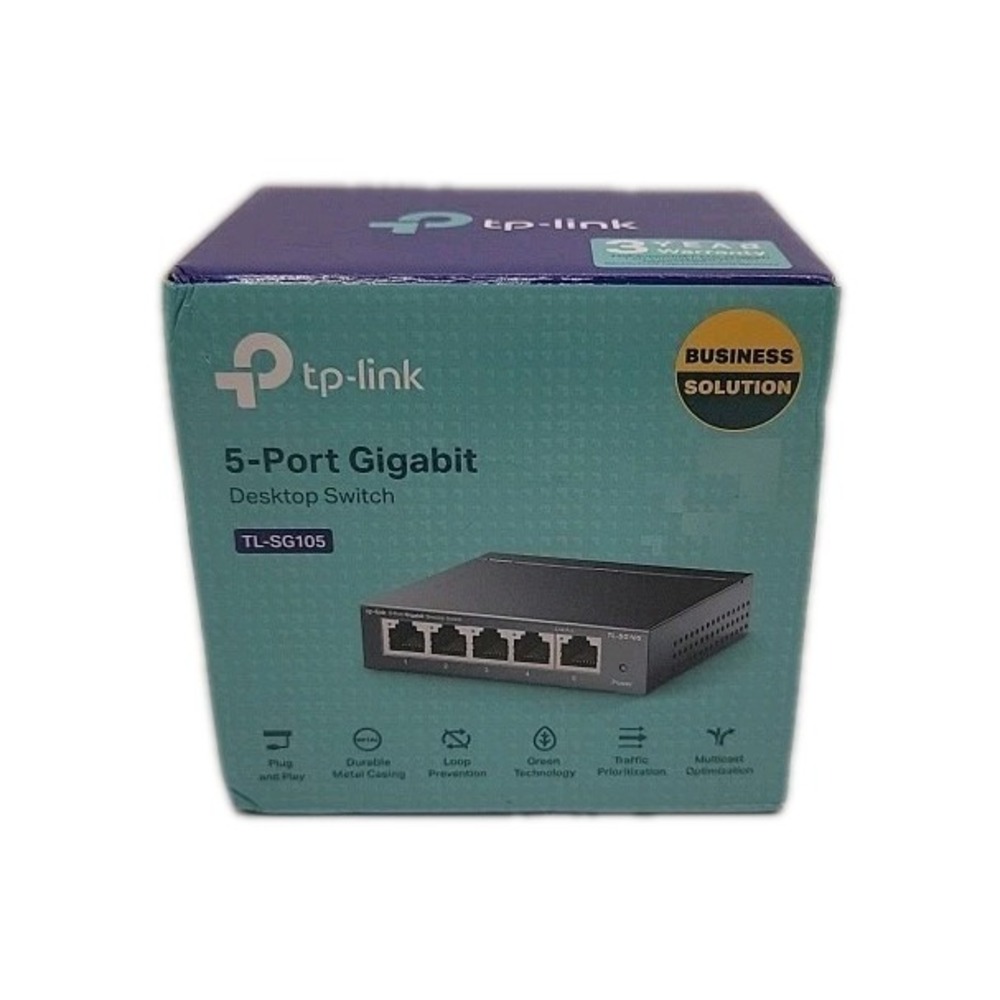 TP-Link TL-SG105 5-Port 10/100/1000Mbps Gigabit Ethernet Easy‎ Smart Switch NEW
